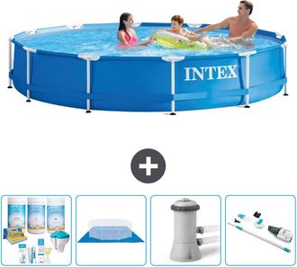 Intex Piscina Con Estructura Redonda - 366x76 Cm - 7-piezas S21009