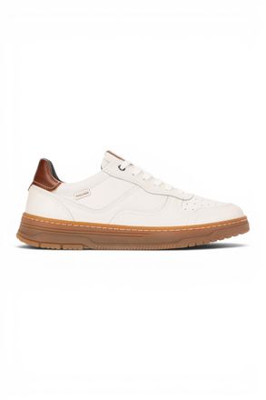 Pikolinos Pikolinos Mens White Leather Sneaker Trainers Lace-Up Sports Shoes - Salinas