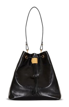 Balmain Pulse calfskin leather backpack in Black at Nordstrom