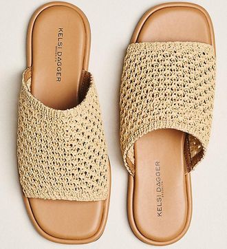 Kelsi Dagger Benny Netted Raffia Slides