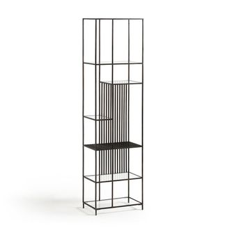 AM.PM Boekenrek in staal en glas, Rectiligne