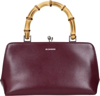 Jil Sander Red Leather Womens Handbag