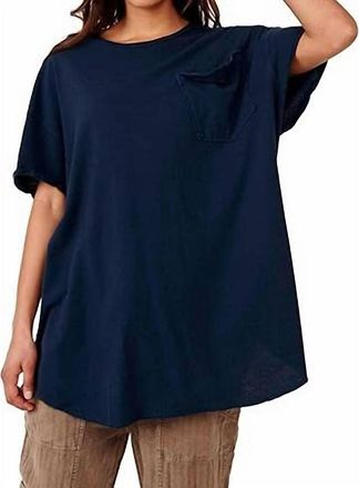 Free People Take It Easy Tee In Obsidian