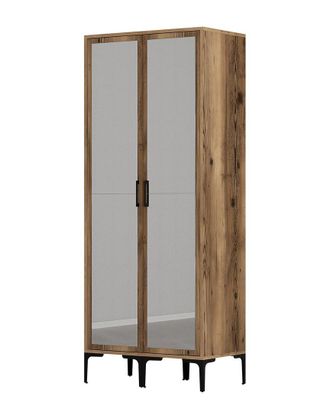 Hanah Home Modern Industrial Wardrobe