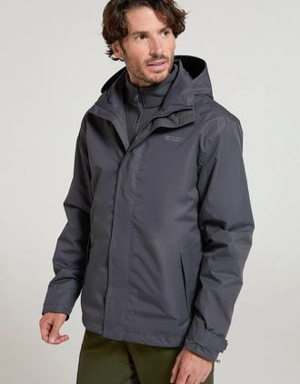 Mountain Warehouse Mens Mountain Warehouse Mens Fell II 3 in 1 Jacket - Navy - Size: 42/Regular