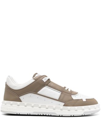 Valentino Garavani Rockstud lace-up sneakers - White