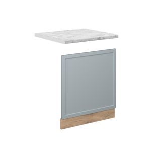 Vicco Panel Frontal Fame-line, Azul Claro-gris, 60 Cm, Et M&aacute;rmol