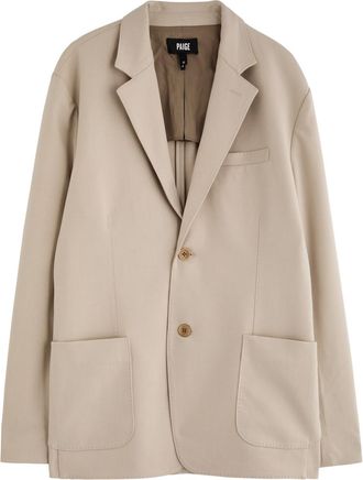 Paige Mcmillan Jersey-twill Blazer - Ecru - XL