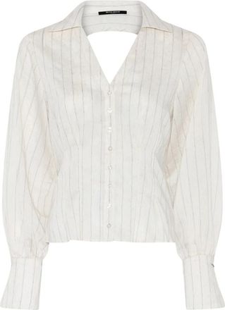 Bruuns Bazaar Cocco BBViona shirt - Dames - Overhemden - Wit - S - Leer - Overhemden