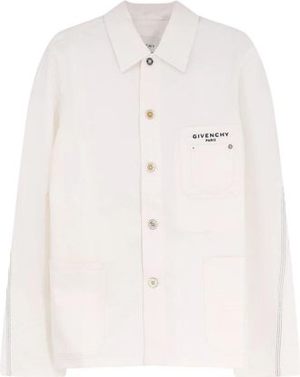 Givenchy Couture Seam Jacket - Heren - Zomerjassen - Wit - M - Katoen - Jassen