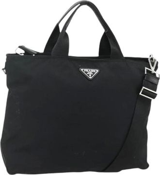 Prada Pre-owned Tote Bags, female, Black, Size: ONE SIZE Pre-owned Vintage Tote Bag