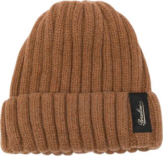 Borsalino Brown Hill Ribbed Knit Cashmere Hat