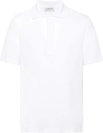 Lanvin Regular Polo - Heren - Polos - Wit - M - Katoen - Tops