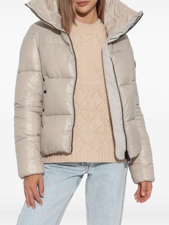 Save The Duck Isla high-neck quilted jacket - Neutrals