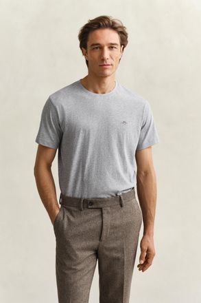 GANT Men Regular Fit Shield T-Shirt (XXXL) GREY MELANGE