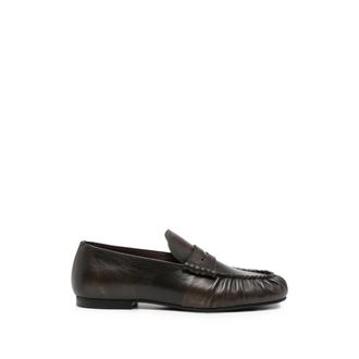 Alohas Gathered Penny-slot Loafers