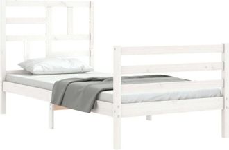 vidaXL Vidaxl - Furniture Limited - Estructura De Cama Con Cabecero Madera Maciza