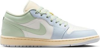 Nike Jordan Womens AJ 1 Low - Basketball Shoes White/Green Size 9.5