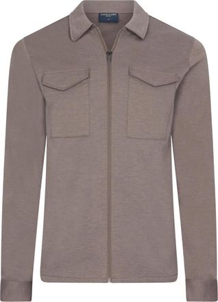 Cavallaro Zeradino Overshirt - Heren - Jassen - Grijs - Maat: 2XL Poliester