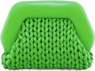 Themoir&egrave; Womens Gea Knitted Clutch Bag In Mantis