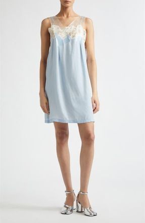 Maison Margiela Taped Mini Slipdress in Light Blue at Nordstrom, Size 2 Us