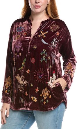Johnny Was Belina Silk-Blend Tunic