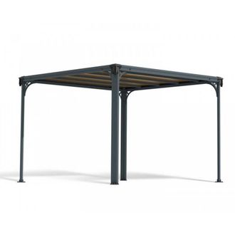 Palram Milano 3000 Garden Gazebo - Polycarbonate - L309 x W309 x H225 - Grey