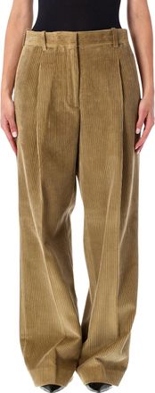 R&oacute;he Velvet Ted Wide Corduroy Straight-Leg Pants