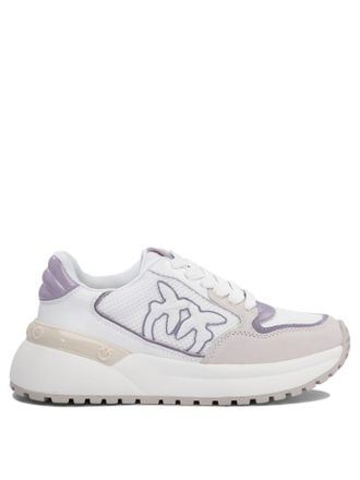 Pinko Pinko Womens Lace Up Sneakers - White Leather - Size EU 40