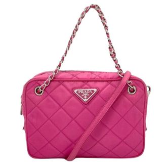 Prada Pre-owned Shoulder Bags, female, Pink, Size: ONE SIZE Pre-owned Vintage Shoulder Bag