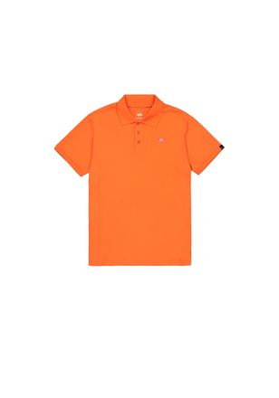 Alpha Industries Poloshirt ALPHA INDUSTRIES X-Fit Polo, Herren, Gr. XXL, orange (boost orange), Obermaterial: 95% Baumwolle, 5% Elastan, Shirts Poloshirt