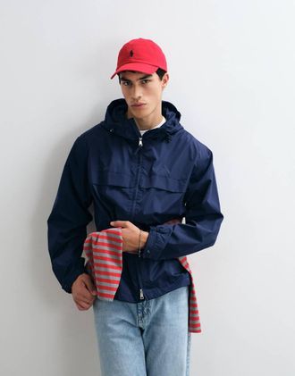Polo Ralph Lauren Giacca a vento blu navy con cappuccio