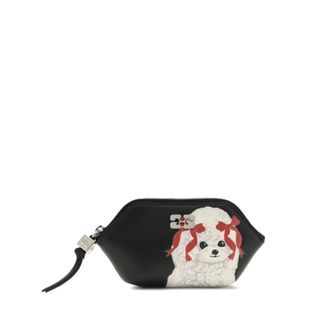 Ganni Wallets & Cardholders, unisex, Black, Size: ONE SIZE Leather Wallet