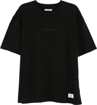 Ih Nom Uh Nit Small Silicone Logo T-Shirt - Heren - T-shirts - Zwart - L - Katoen - Tops