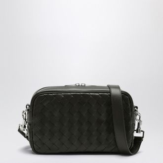 Bottega Veneta Khaki Camera bag in Intrecciato