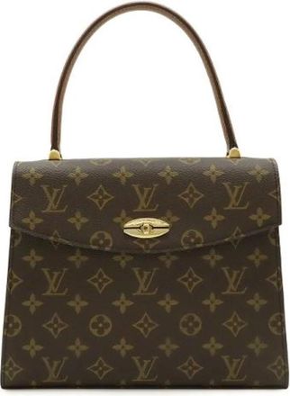 Louis Vuitton Pre-owned Monogram Malletier Handbag M51379 - Dames - Vintage Handtas - Bruin - ONE Size - Vintage