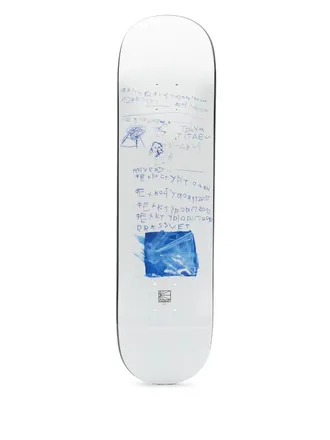 Rassvet Skateboard con stampa - Bianco