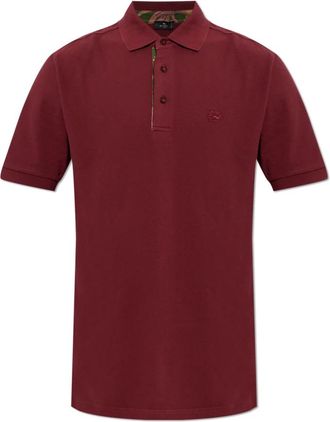 Etro Polo Shirt Met Geborduurd Logo - Heren - Polos - Rood - 2XL - Katoen - Tops