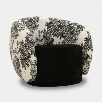 Mauro Ferretti Sill&oacute;n Tapizado De Dise&ntilde;o Oriental Okinawa Monochrome Haven