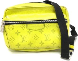 Louis Vuitton Tweedehands leren schoudertassen - Heren - Vintage Heuptassen - Geel - ONE Size - Leer - Vintage