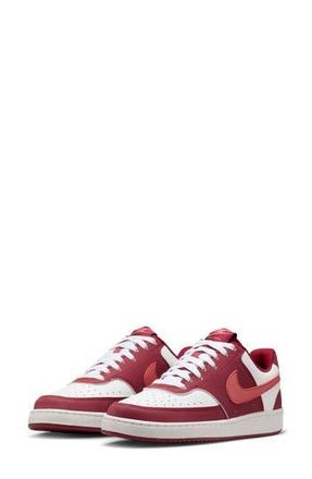 Nike Court Vision Low Sneaker in Team Red/Adobe/White at Nordstrom Rack, Size 5.5