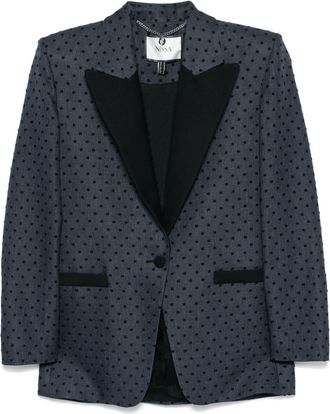 Nissa polka-dot blazer - women - Acetate/Polyester - 36 - Grey