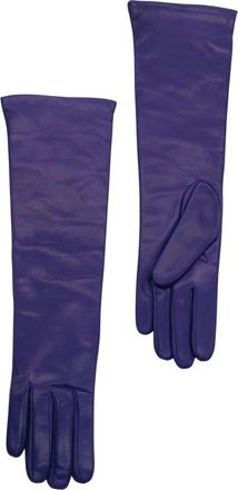 Portolano Cashmere Lined Leather Gloves in Iris at Nordstrom Rack, Size 7.5