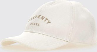 Eleventy Cappello Eleventy in twill di cotone con logo ricamato