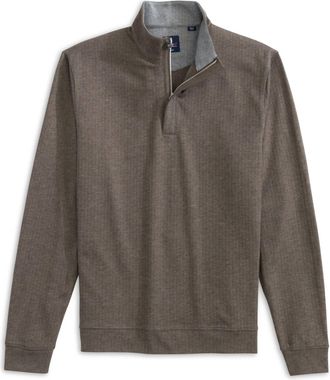 Johnnie-O Mens Rubin Bison Pullover Sweater In Brown