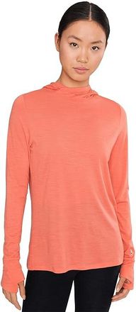 Smartwool Merino Sun Hoodie Womens Sweatshirt Coral Reef : XS, Nylon/Wool
