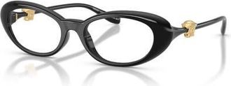 Versace 52mm Oval optical glasses in Black at Nordstrom