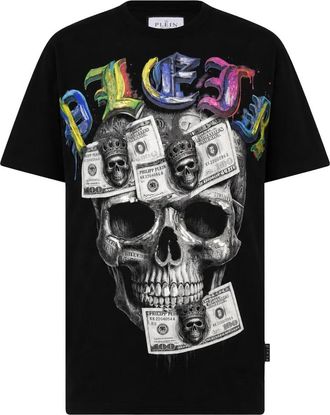 Philipp Plein Camiseta Cuello Redondo Ss Skull - Tops - Hombre - Negro - 2XL