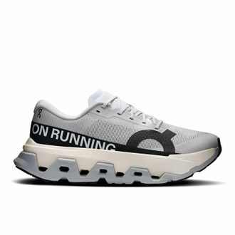 On Womens Cloudmonster 3 Hyper Shoes In Glacier Black