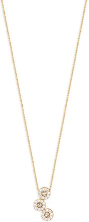 Officina Bernardi 18kt yellow gold Moon Grace diamond necklace - women - Diamond/18kt Yellow Gold - 41